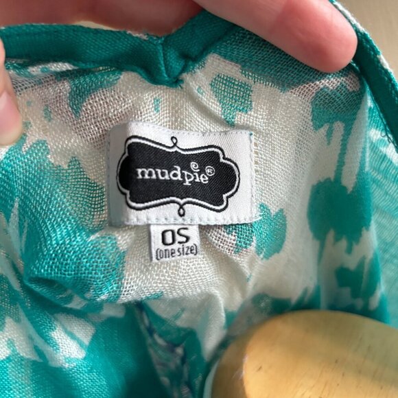 Mudpie Linen Beachy Novelty Print Double-V Kimono Coverup - Picture 2 of 12